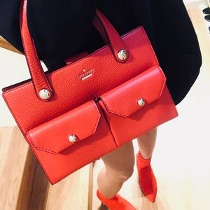 Kate spade NWOT red leather tote